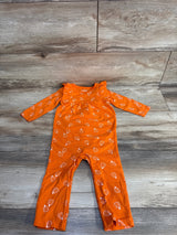 Cat & Jack Pumpkin Print Romper Orange sz 12m