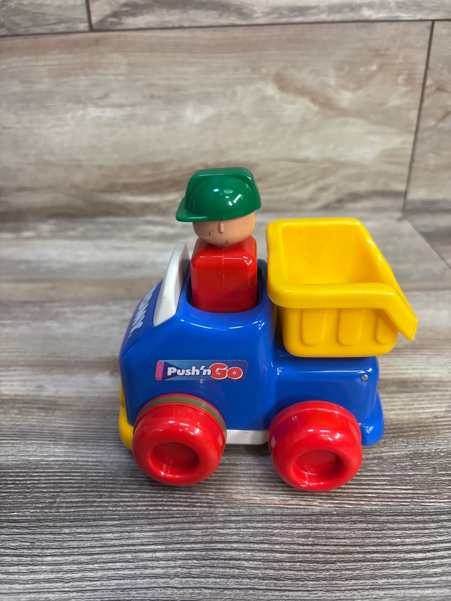 Vintage Tomy Push N Go Dump Truck Toy 1991