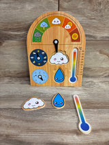 Be Amazing! Toys Wooden Weather Station Puzzle Board