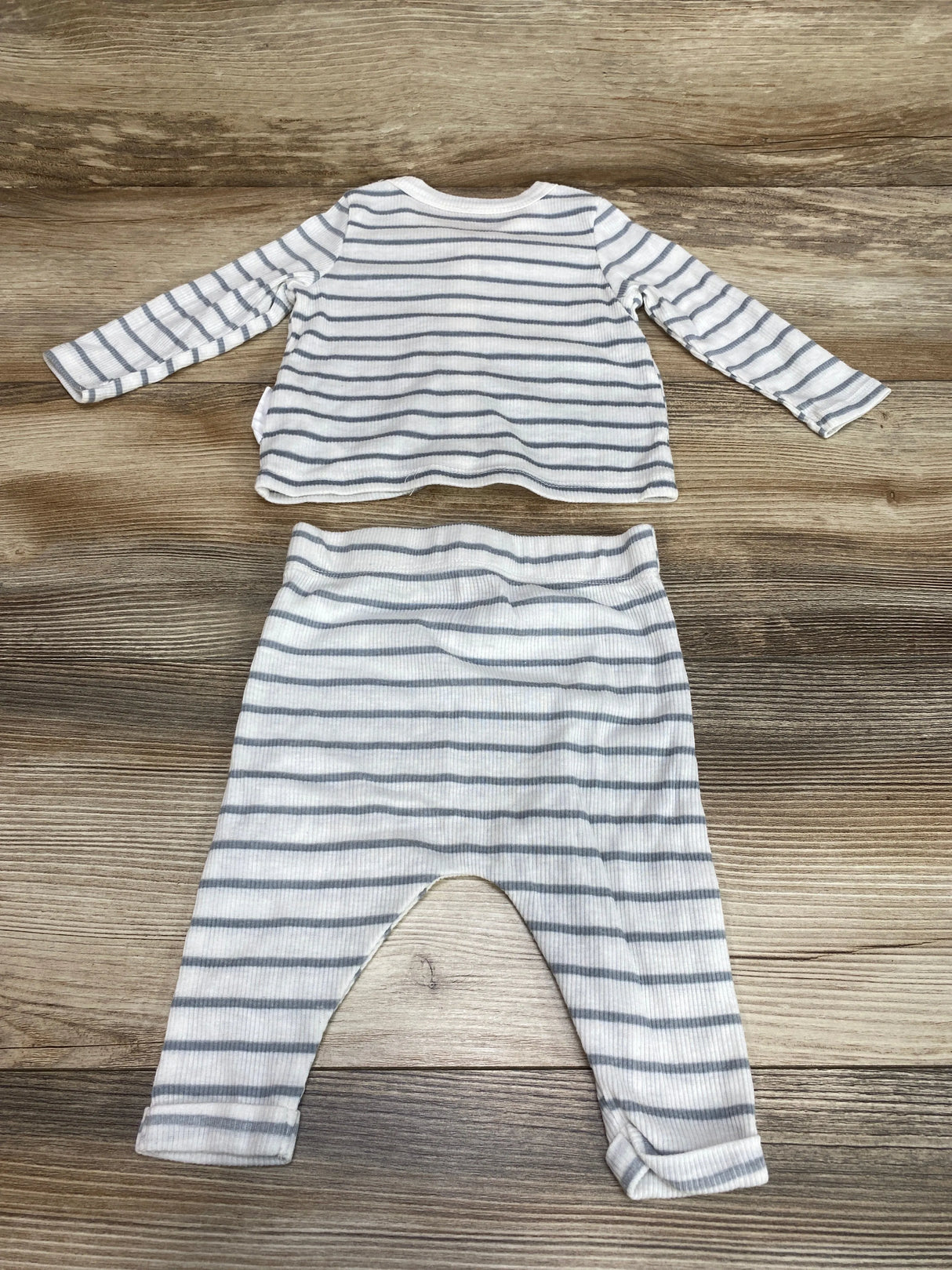 Tahari 2pc Striped Top & Pants White sz 3-6m