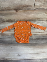 Old Navy Long Sleeve Bodysuit Orange sz 12-18m - Me n Mommy To Be