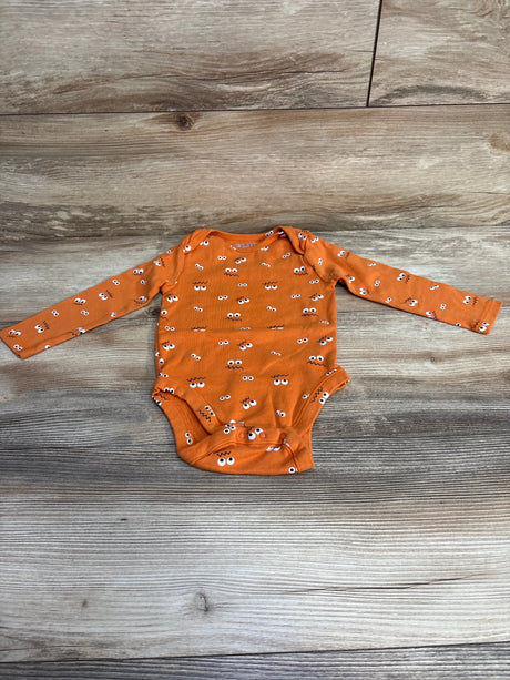 Old Navy Long Sleeve Bodysuit Orange sz 12-18m - Me n Mommy To Be