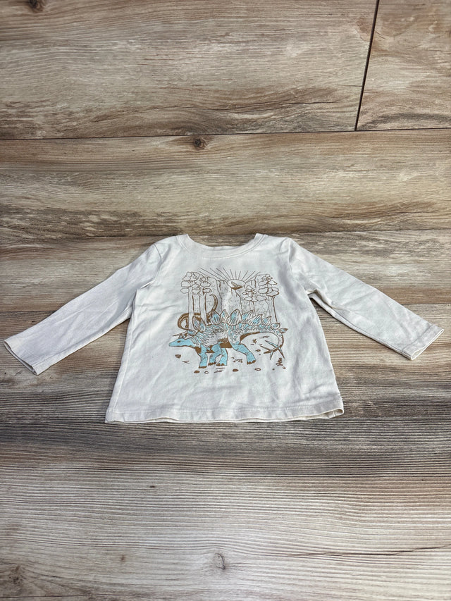 Cat & Jack Dinosaur Shirt Beige sz 18m - Me n Mommy To Be