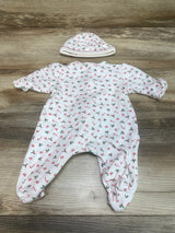 Little Me 2pc My 1st Christmas Sleeper & Hat White sz Newborn - Me n Mommy To Be
