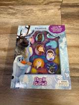 Disney Frozen 2 Stuck on Stories Board Book w/ Board Game & 10 Toys