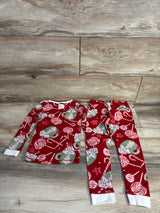 Burt's Bees 2pc Christmas Pajama Set Red sz 4T
