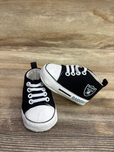 BabyFanatic NFL Las Vegas Raiders Pre-Walker Soft Sole Shoes Black sz 1/2c