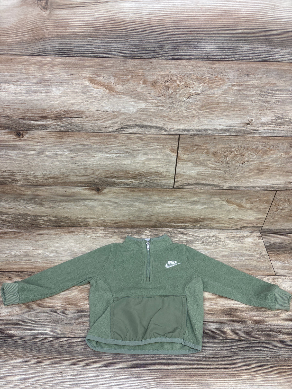 Nike Fleece Half-Zip Sweatshirt Green sz 24m