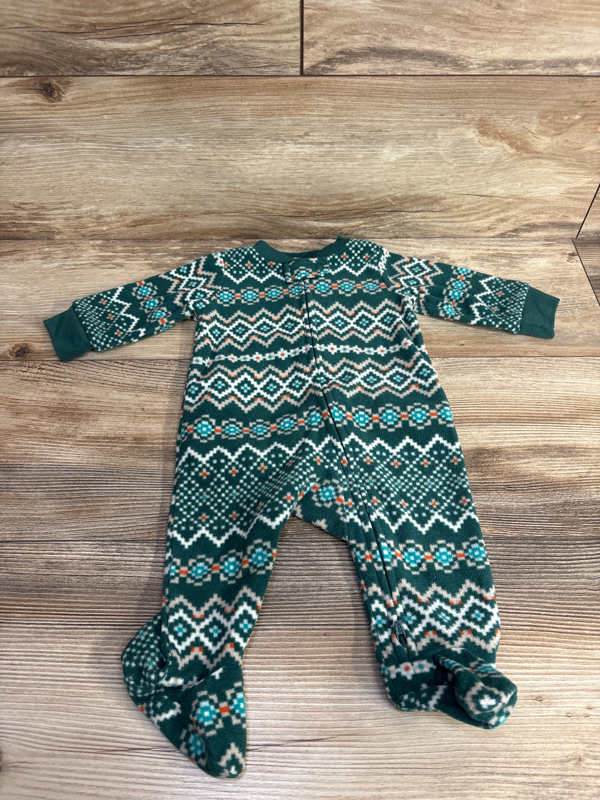 Carter's Patterned Blanket Sleeper Green sz 3m