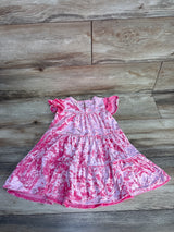 Cat & Jack Crushed Velvet Tiered Dress Pink sz 3T