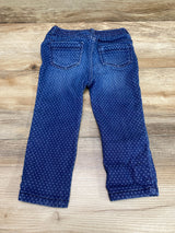 Old Navy Skinny Polka Dot Jeggings Blue sz 18-24m