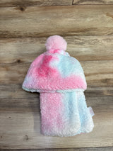 NEW Sherpa Blanket and Hat 2pc Set Pink
