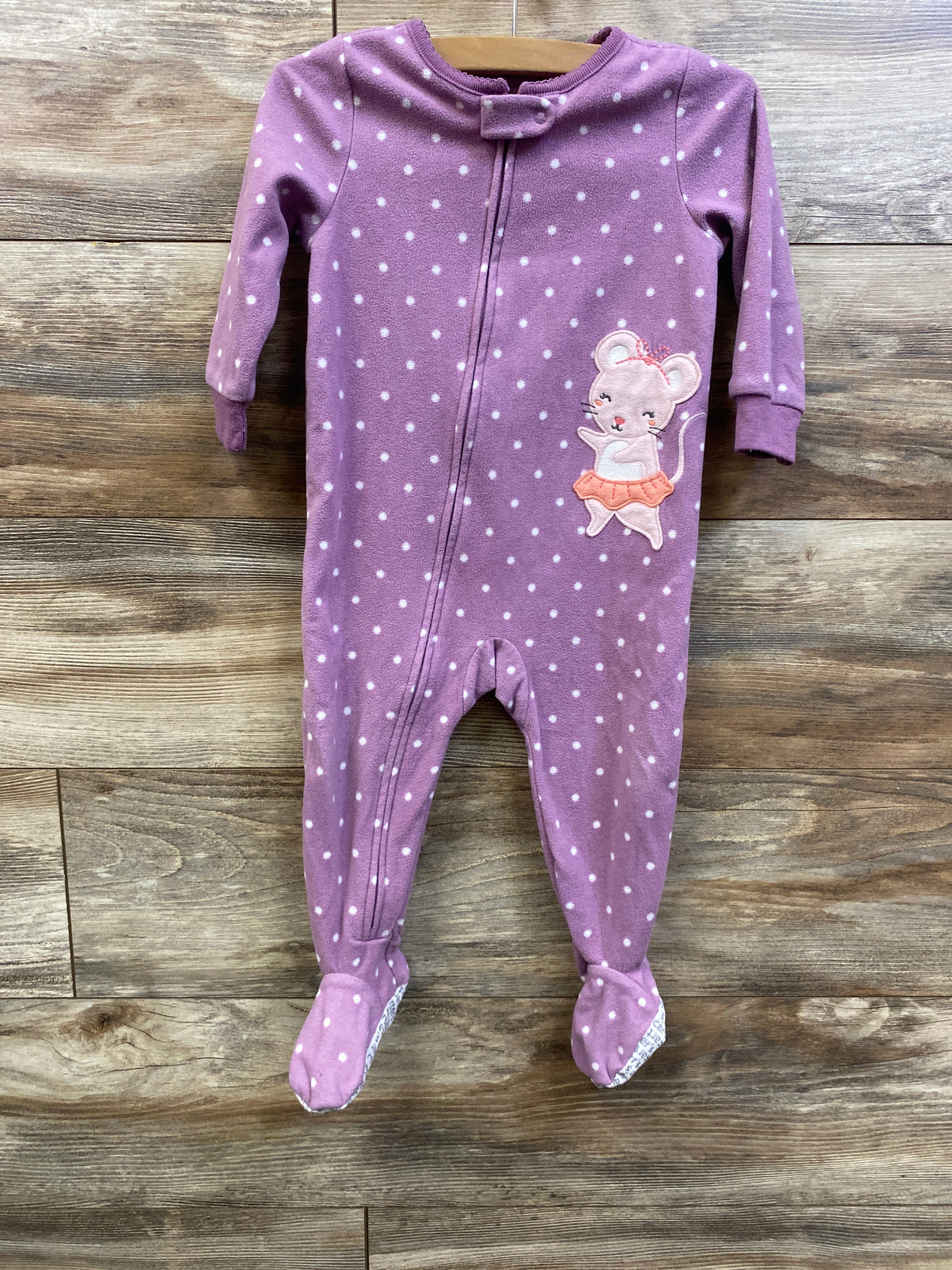 Carter's Blanket Sleeper Purple sz 18m