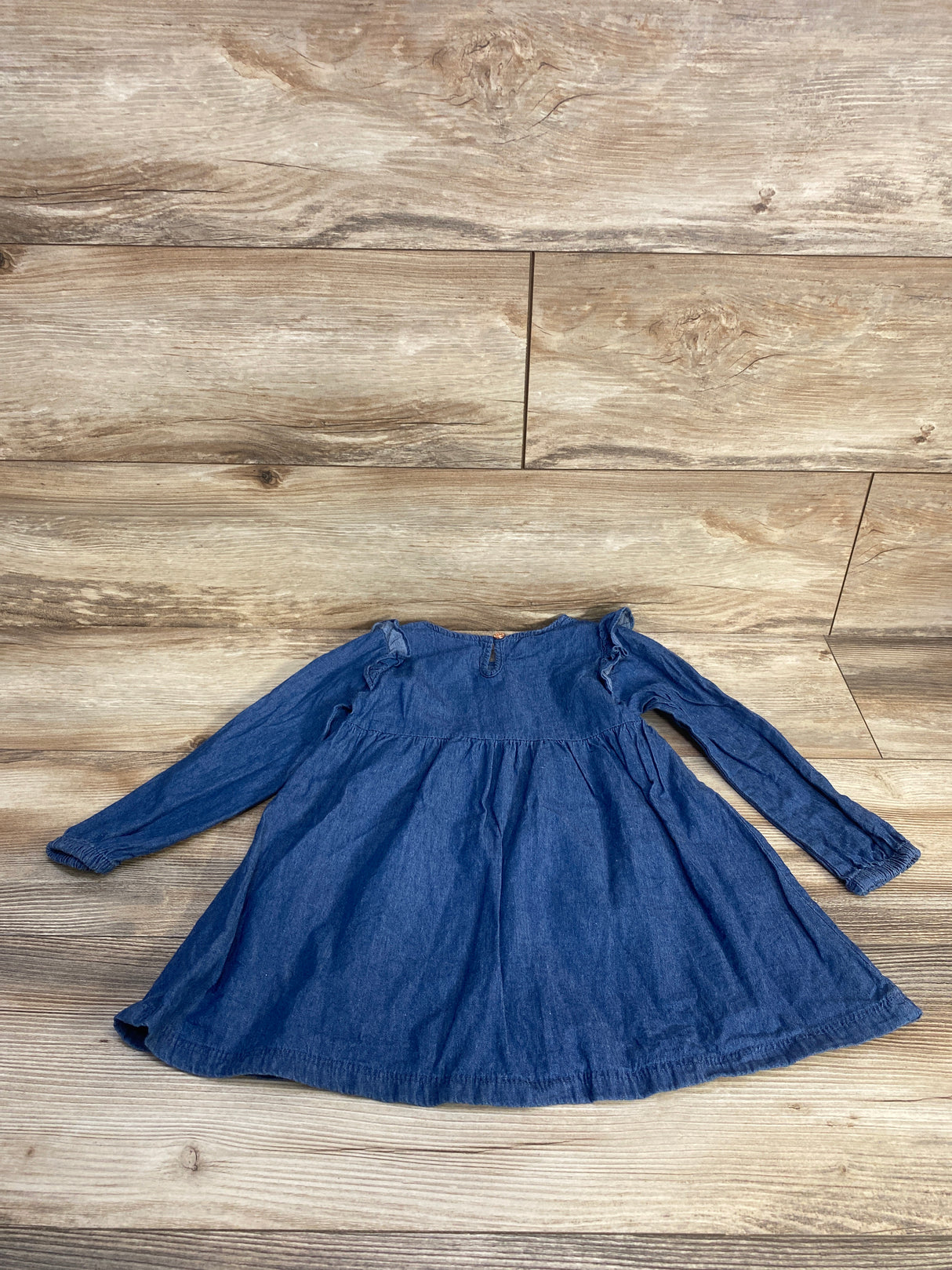 Vince Camuto Embroidered Chambray Dress Blue sz 3T