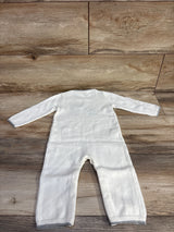 NEW Janie & Jack Baby Elephant Sweater Coverall White sz 6-12m