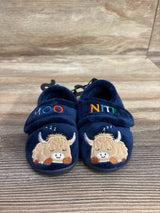 NEW Wonder Nation Moo Nite Slippers Navy sz 4c