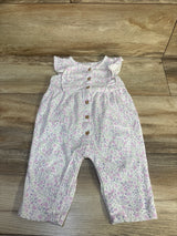 Carter's Crinkle Button Front Jumpsuit White sz 6m