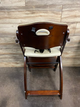 Abiie Beyond Junior High Chair in Mahogany/White