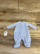 NEW Ralph Lauren Footie Sleeper Blue sz Newborn