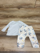 Disney Baby 2pc Stitch Kimono Shirt & Pants Set Blue sz 0/3m