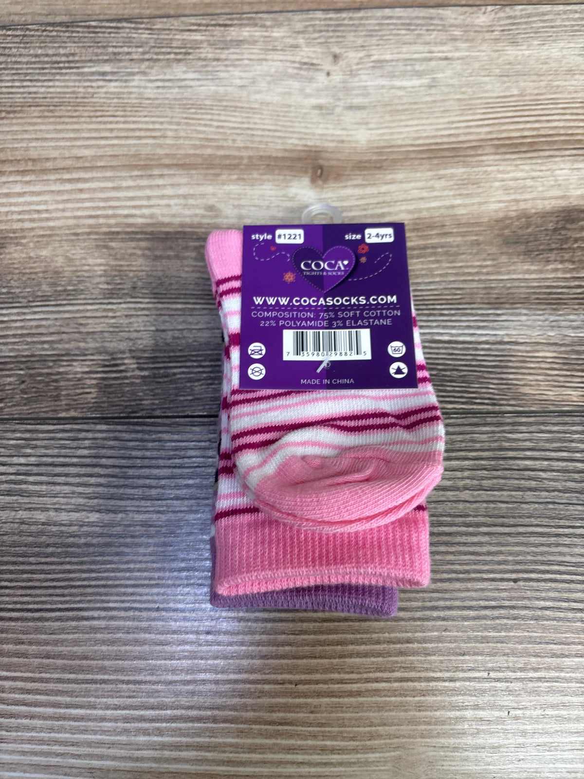 NEW Coca Tights & Socks 2pk Girls' Socks sz 2-4T