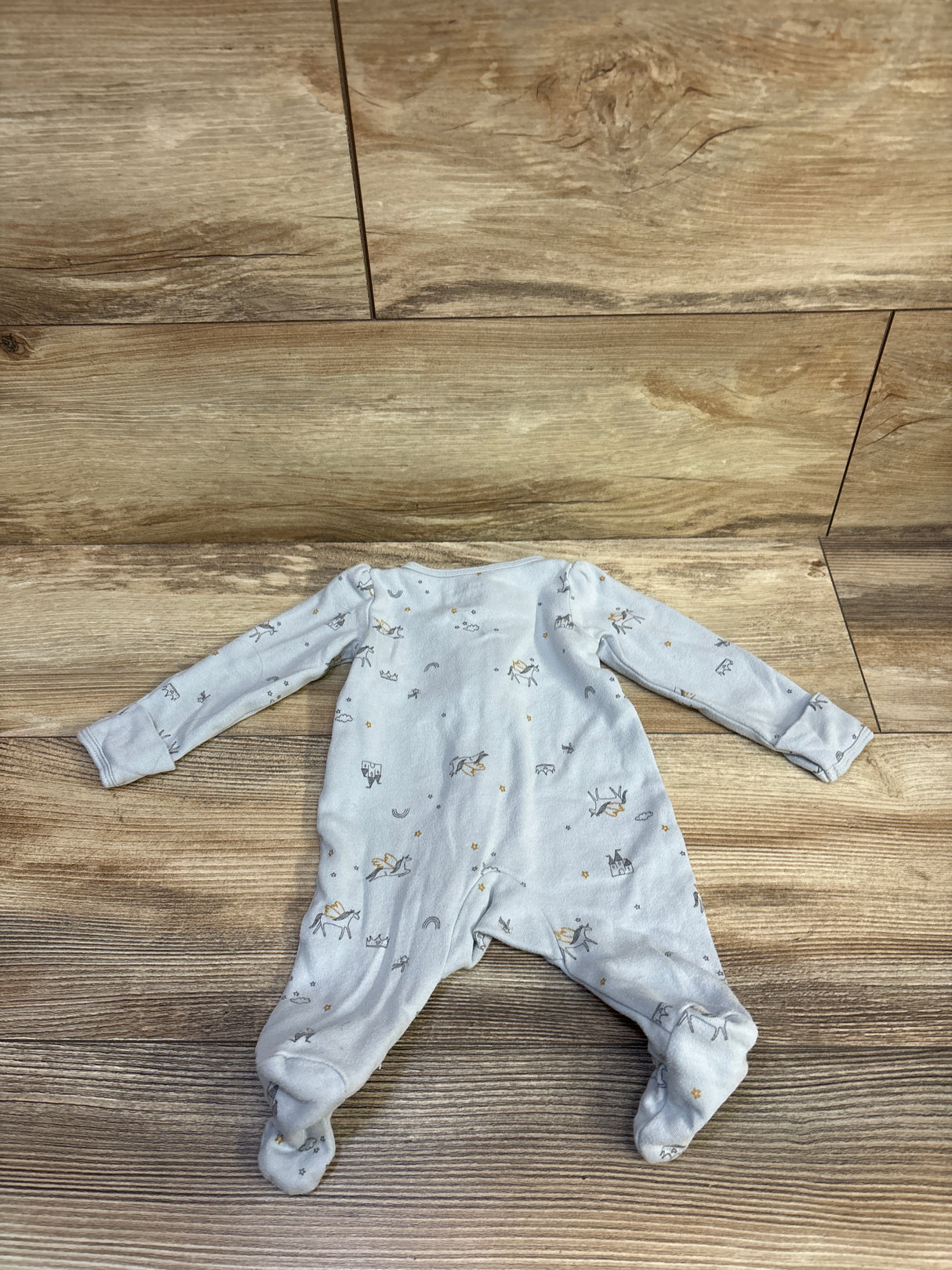 Carter's Unicorn Sleeper Blue sz Newborn