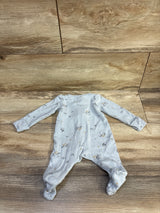 Carter's Unicorn Sleeper Blue sz Newborn