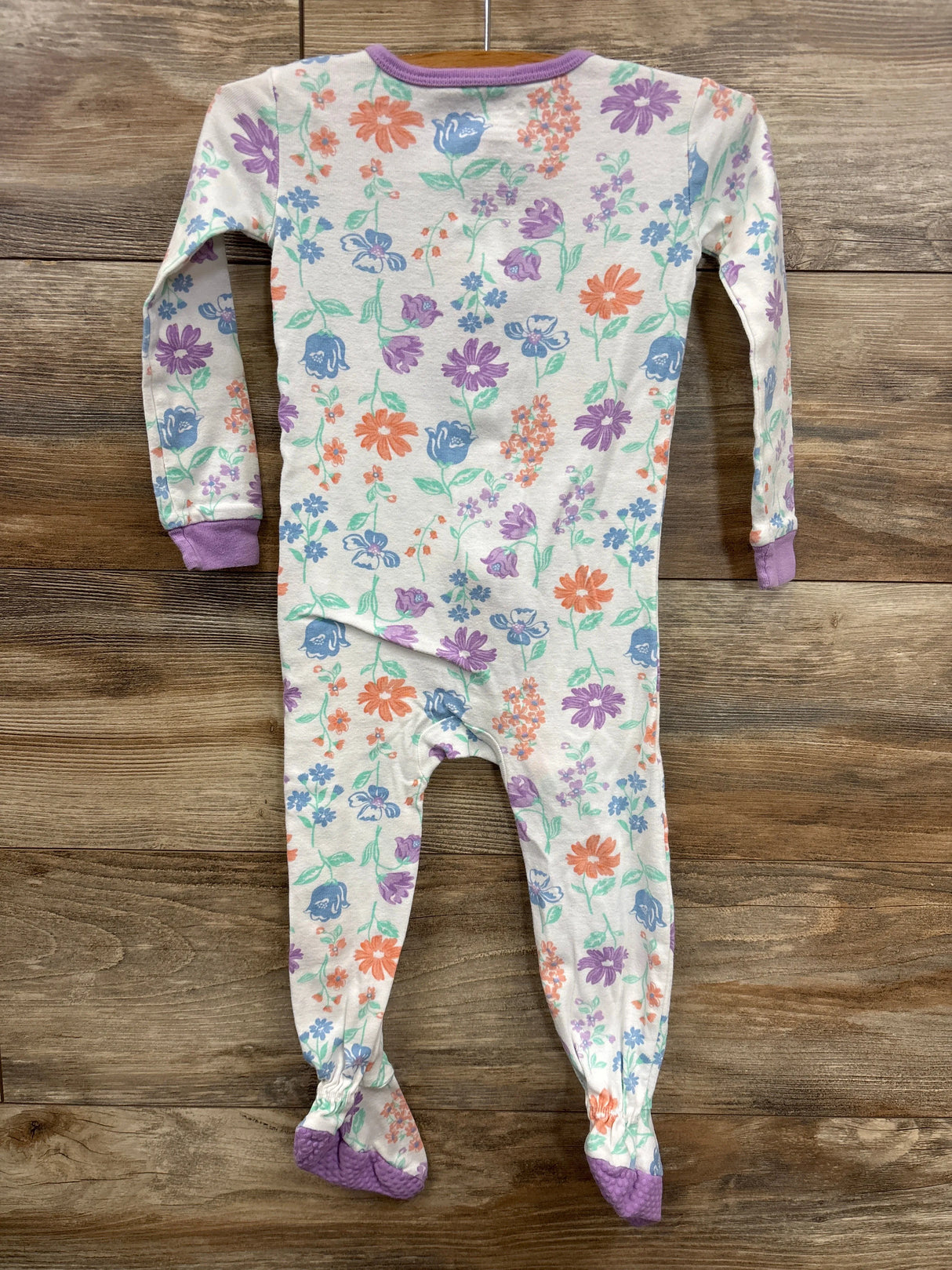 Members Mark Floral Sleeper White sz 2T