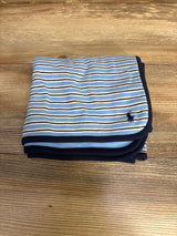 Ralph Lauren Baby Rugby-Stripe Blanket Blue