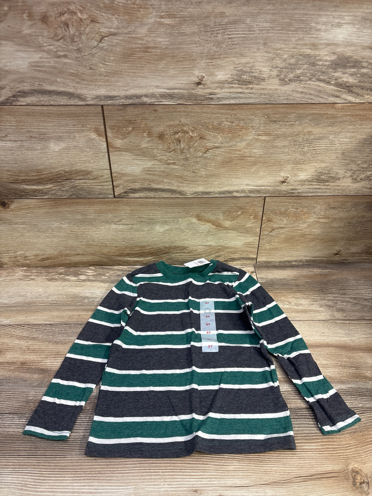 NEW Old Navy Striped Shirt Green sz 5T