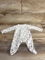 Carter's Paw Print Sleeper White sz 3m