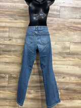 Isabel Maternity Side Panel Skinny Bootcut Jeans Blue sz Large (12/31R)