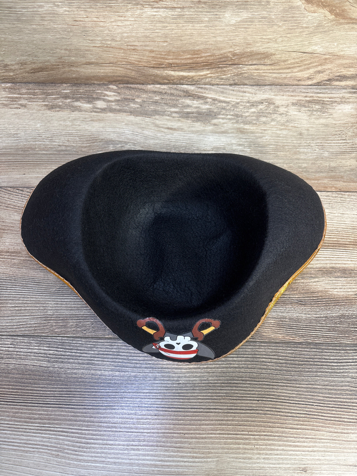 Costume Felt Pirate Hat, Black One Size