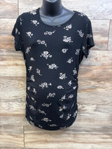 SmallShow Side Ruched Maternity Shirt Black sz Large