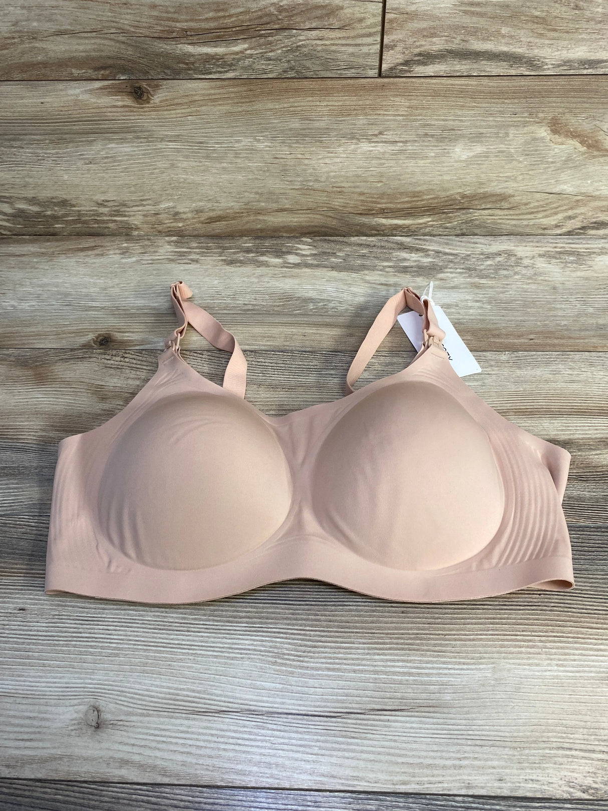 NEW Momcozy Ultra Soft Seamless Nursing Bra Beige sz 2XL - Me n Mommy To Be