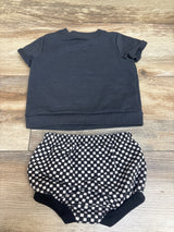 Cat & Jack 2pc Milk Monster Shirt & Bloomers Set Grey sz 3-6m
