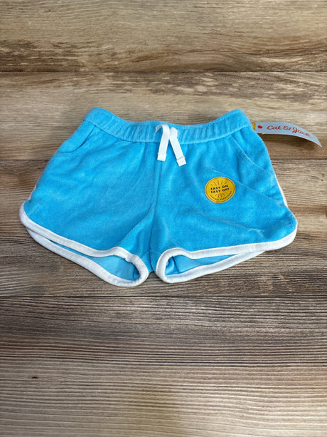 NEW Cat & Jack Terry Cloth Drawstring Shorts Blue sz 2T - Me n Mommy To Be