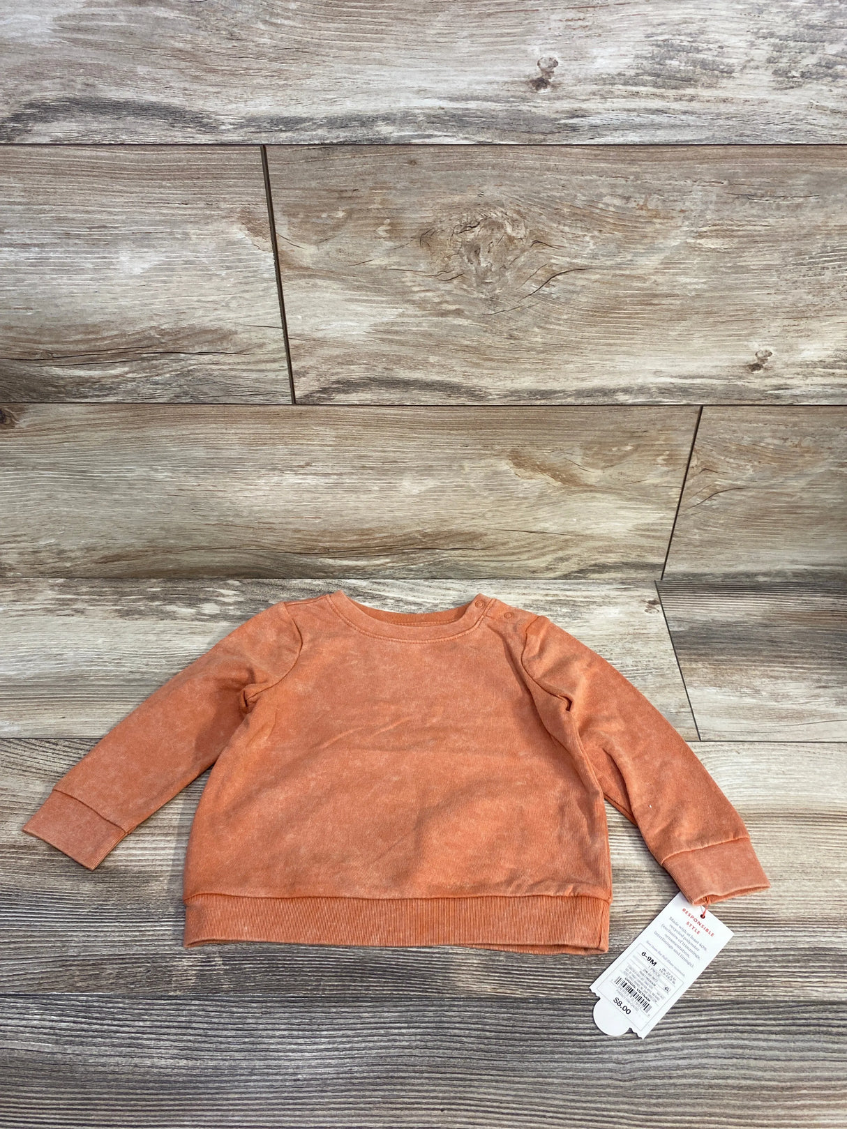 NEW Cat & Jack Sweatshirt Rust sz 6-9m