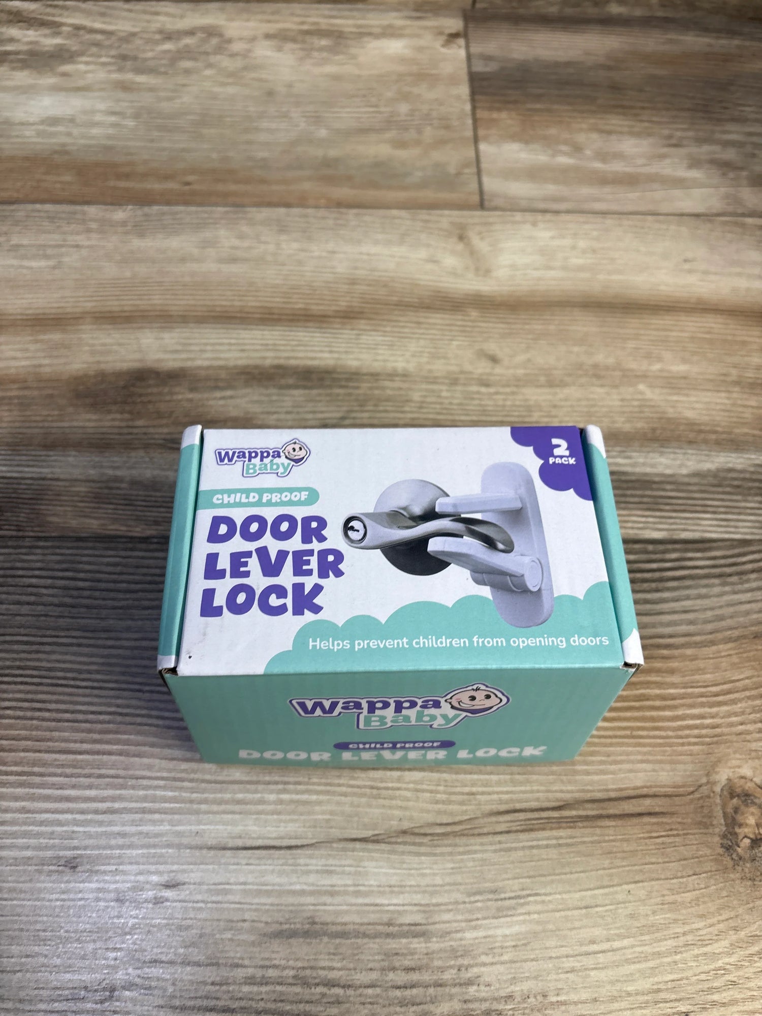 NEW Wappa Baby Child Proof Door Lever Locks 2pk