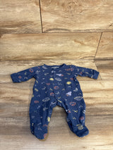 Juniors Snap Sleeper Blue sz Newborn