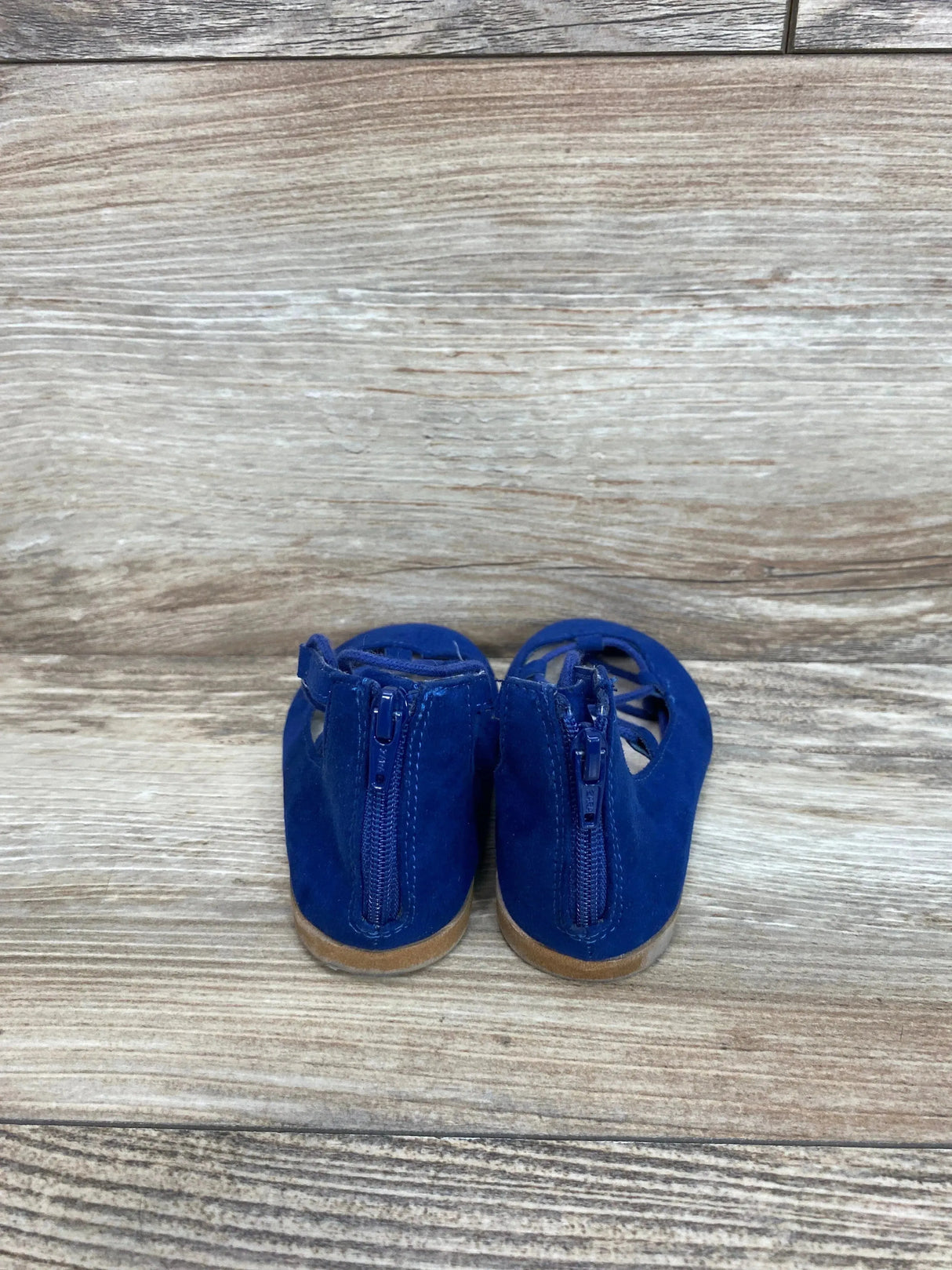 Zara Baby Lace Up Ballet Flats Blue Sz 5c