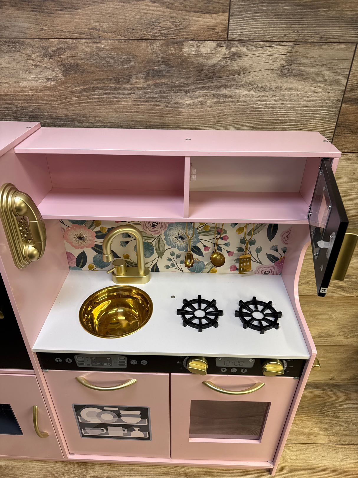 Best Choice Products Wooden Play Kitchen, Pink