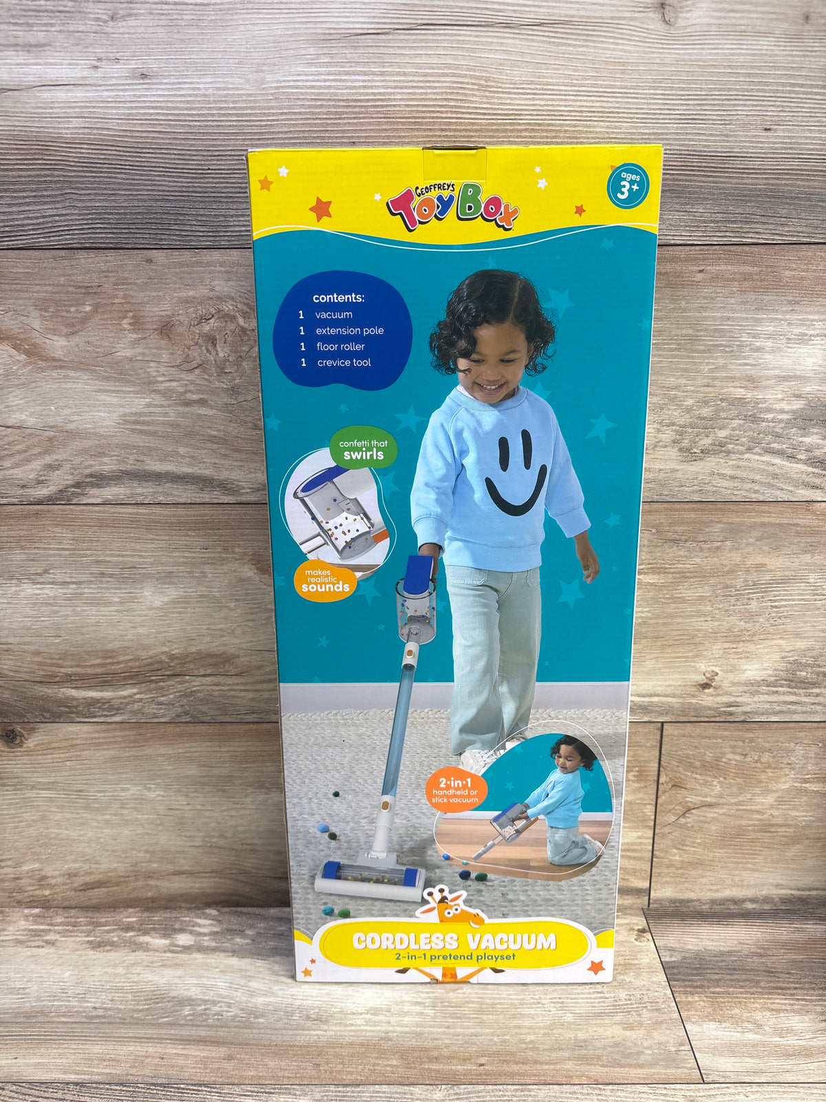 NEW Geoffrey's Toy Box 2-in-1 Cordless Vacuum