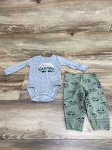 Carter's 2pc Hangin' Out With Daddy Bodysuit & Pants Grey sz 9m