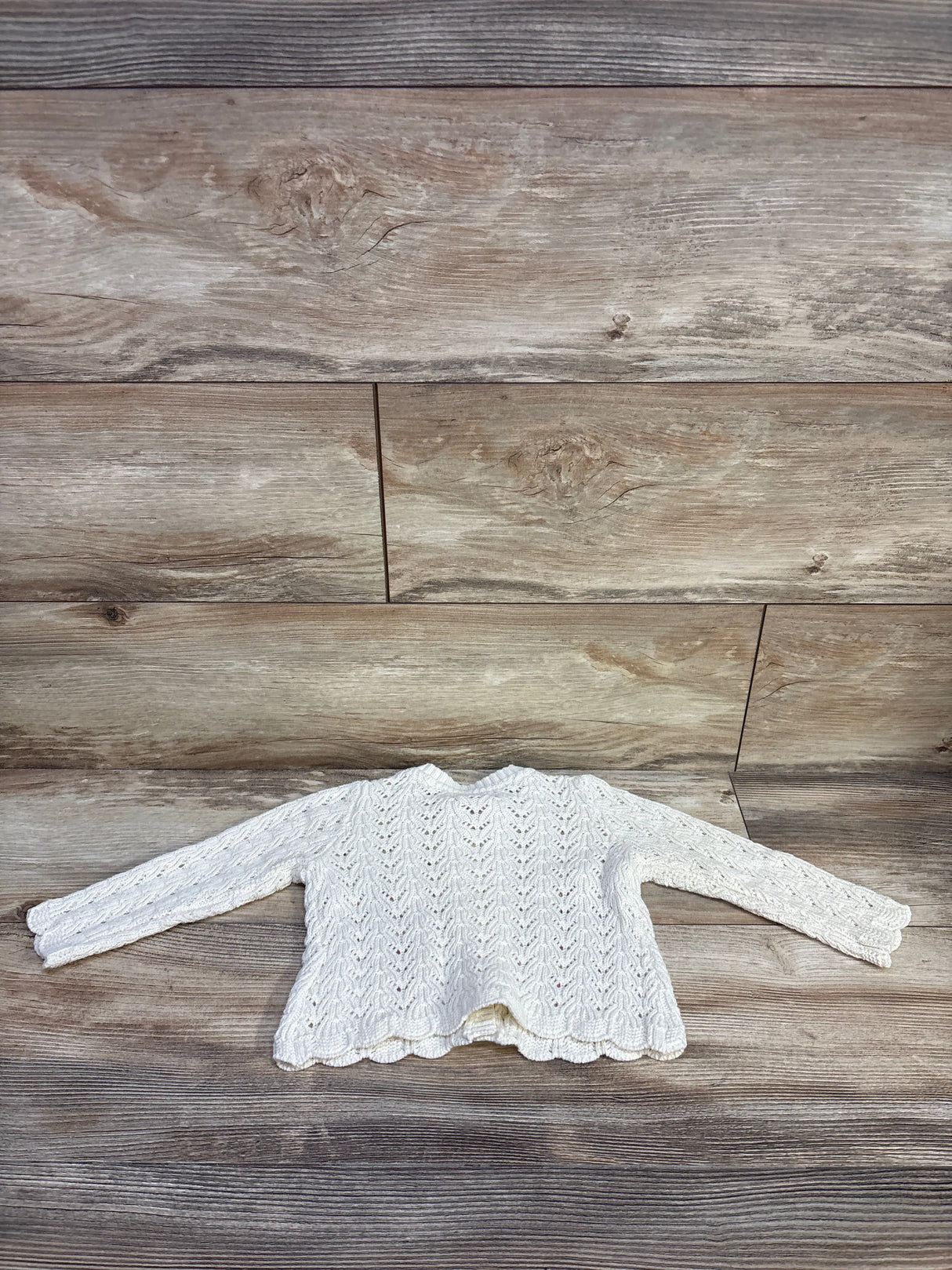 Max Studio Embroidered Knit Cardigan Ivory sz 12m