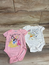 Disney Baby 2pk Princess Bodysuits Pink sz 6/9m