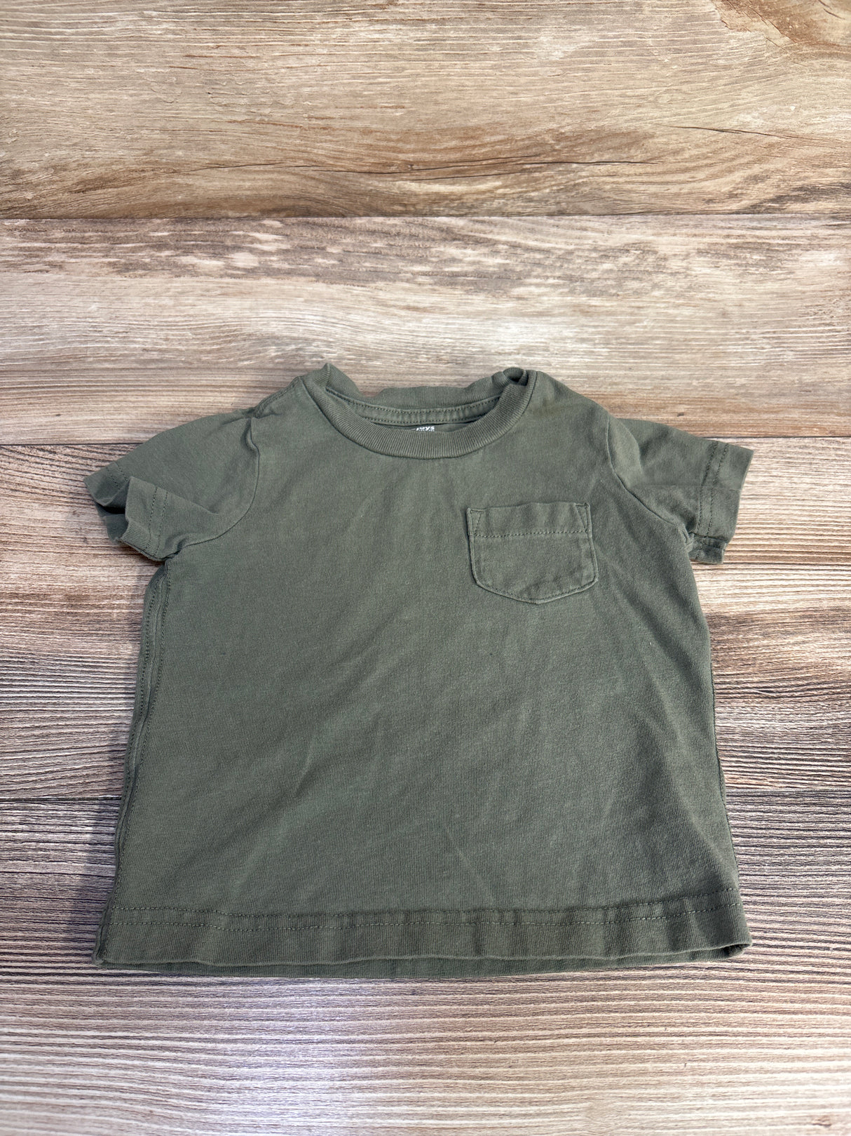 Simple Joys Pocket Shirt Green sz 12m