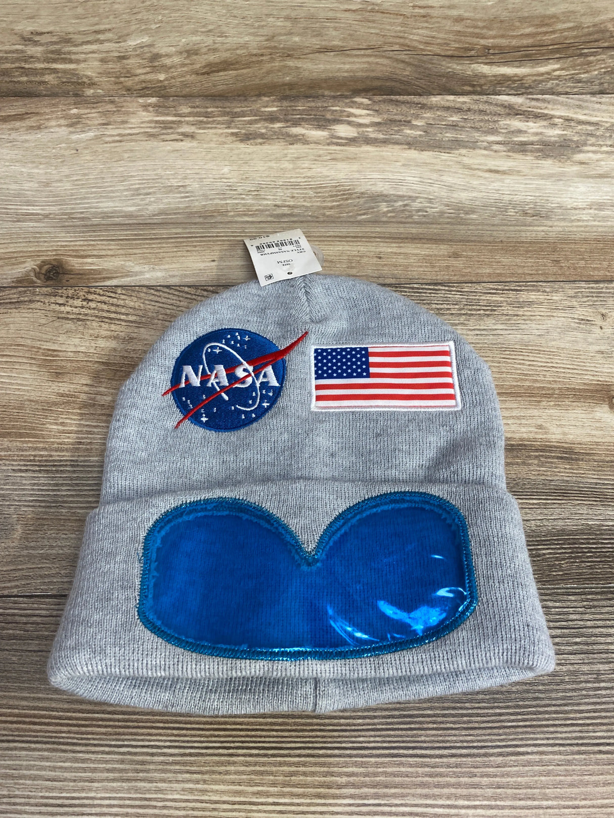 NEW Mad Engine Nasa Beanie Grey One Size
