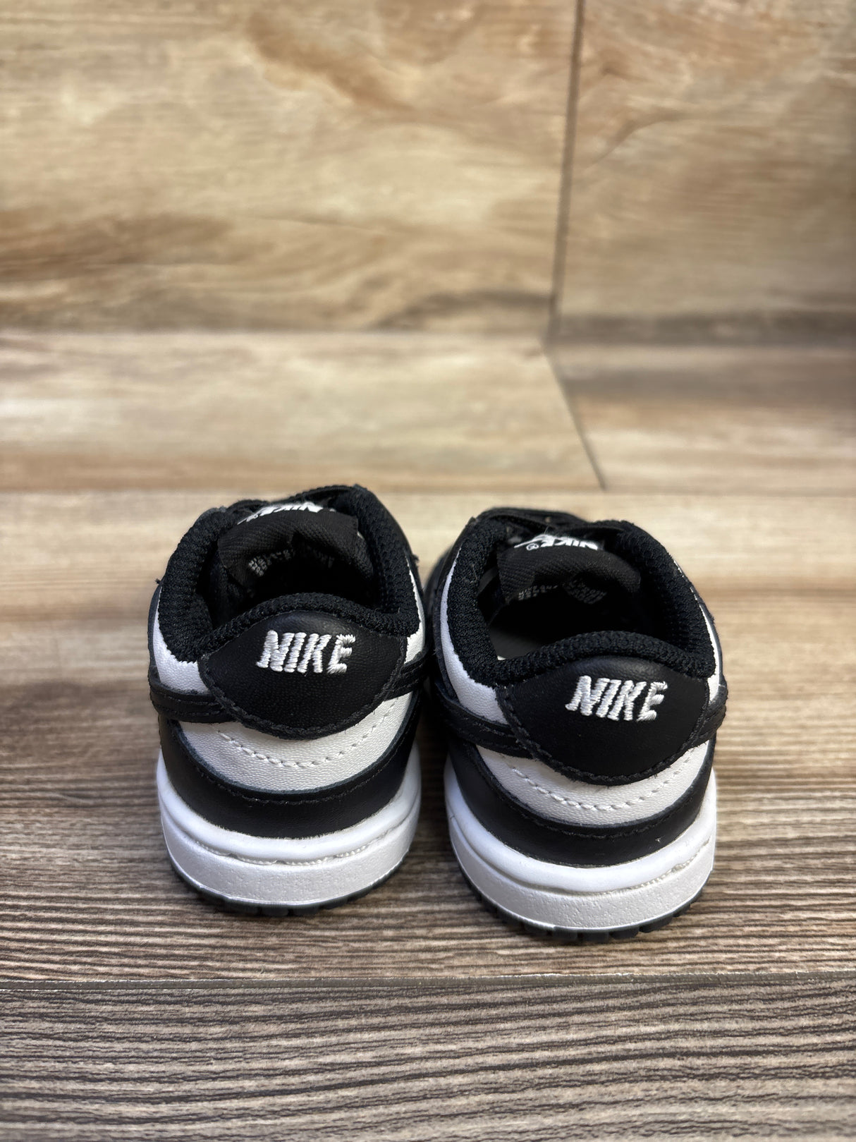 Nike Dunk Low TD Black White Sneakers sz 2c