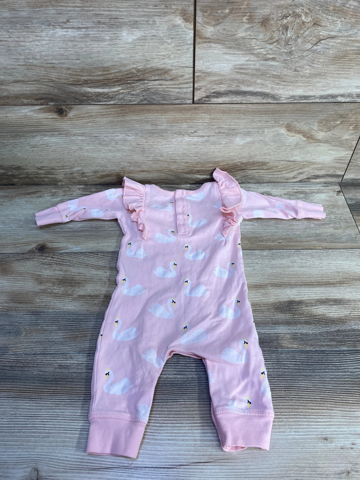 M+A by Monica + Andy Swan Coverall Pink sz 3-6m